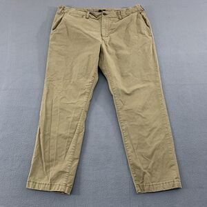 American Eagle Original Straight Pants Mens 40x28 Khaki Flex Chino Stretch